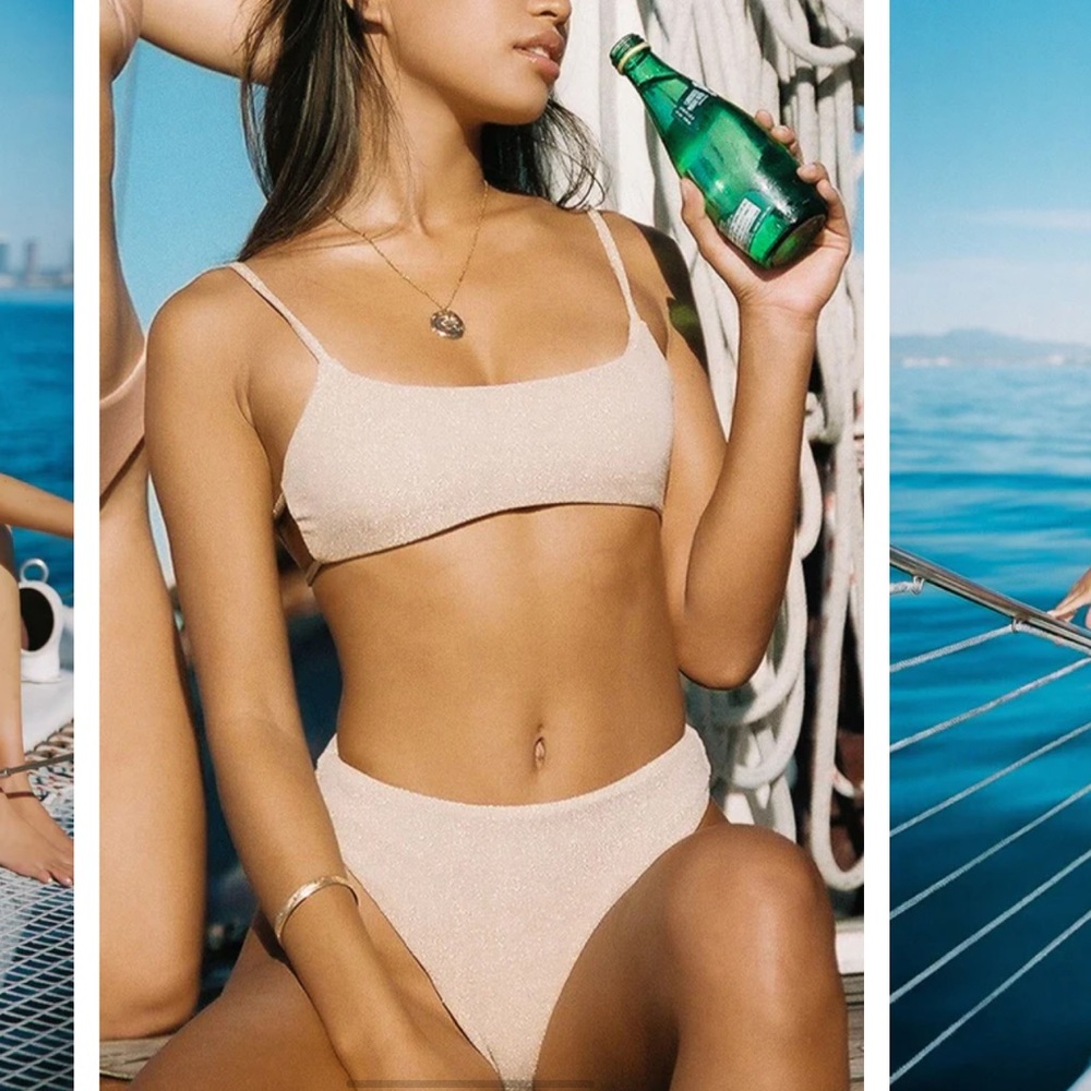 WaveBabe Gold Shimmer Bikini